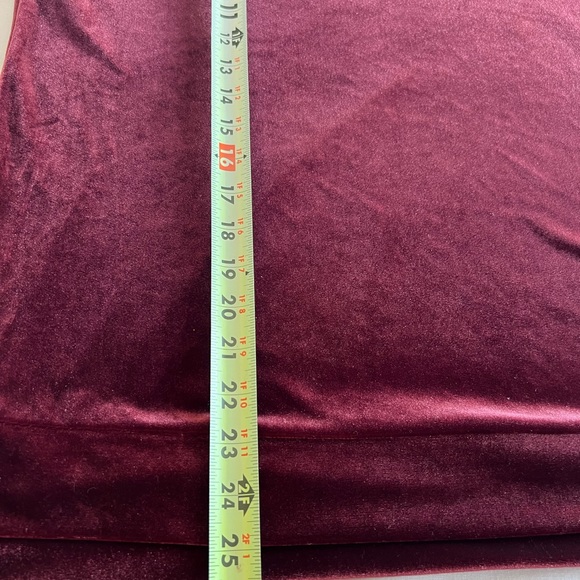 Worthington VELVET BLOUSE MAROON BERRY WOMEN PETITE XXLarge BELL LONG SLEEVE - Picture 9 of 11